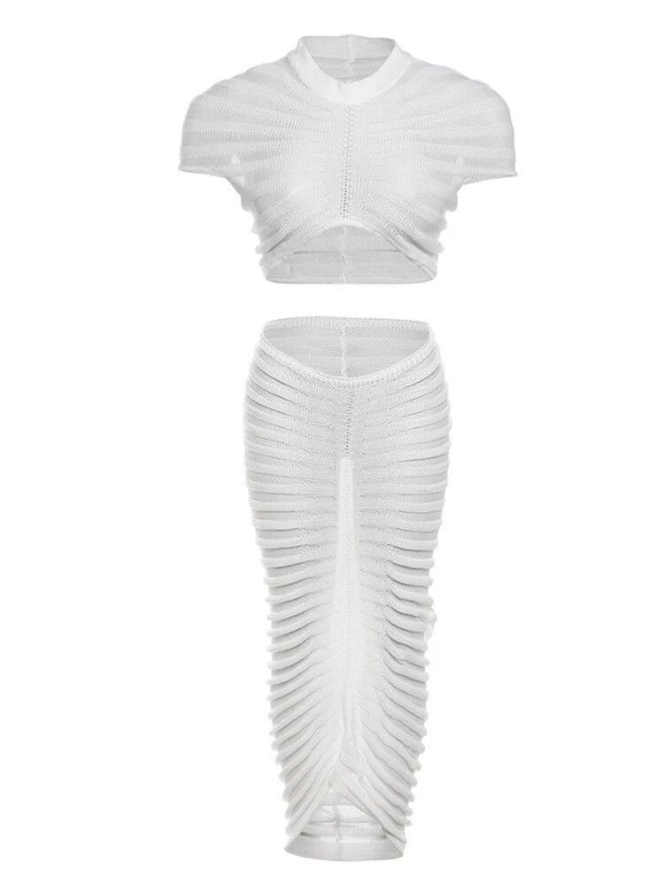 White 2 Piece Coverup
