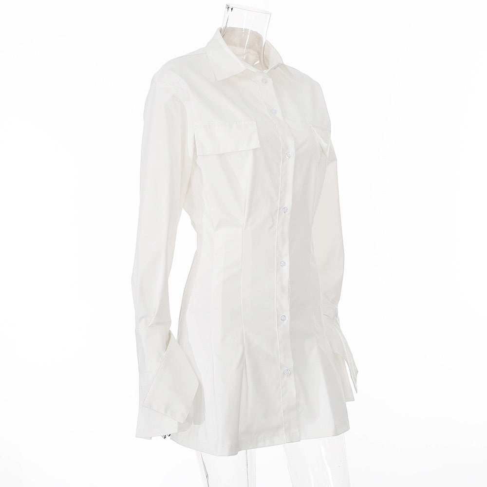 Embellished Shirt Dress
