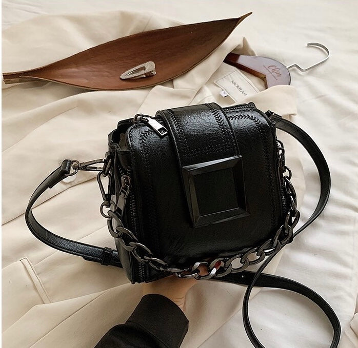 Stitched Chain Cross Bag