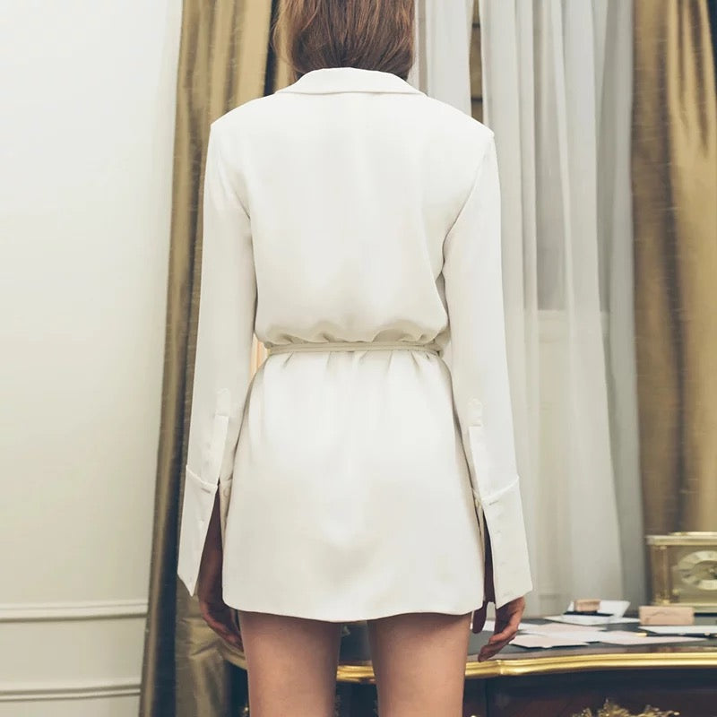 Flare Sleeve Mini Dress