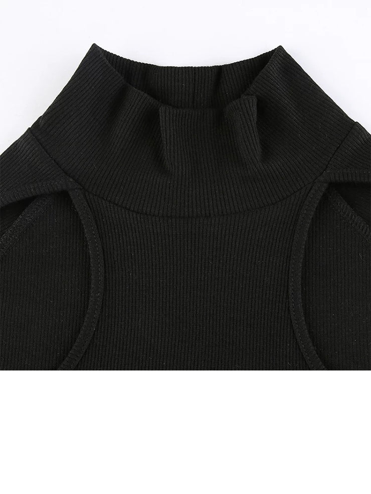Knitted Hollow Out Dress